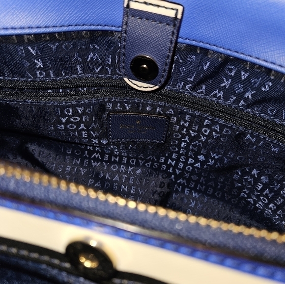 Kate Spade New York Evangelie Laurel Way Striped Satchel Crossbody Handbag Purse - Picture 11 of 15